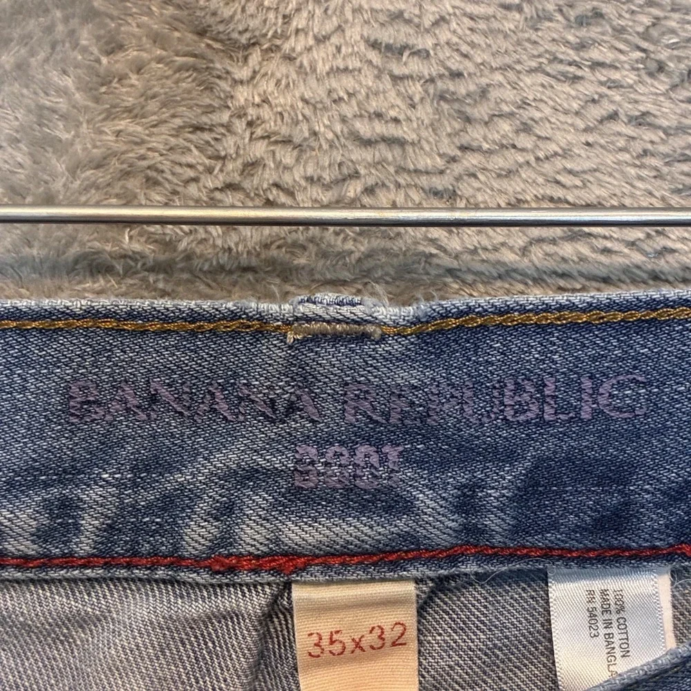 Vtg Banana Republic Mens Boot Cut Jeans 35x32 Casual Normcore Distressed Basic